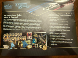 Pokemon Center Crown Zenith ETB Elite Trainer Box Plus Factory Sealed - Image 3