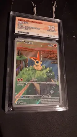 Pokemon TCG Victini SVP 208 Promo Card Victini Illustration ACE 10 - Image 1