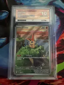 Pokemon TCG Victini SVP 208 Promo Card Victini Illustration ACE 10 - Image 1
