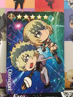 Dioscuri Saber Fate/Grail League Card FGO Grand Order - Image 1