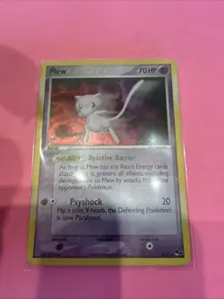 Pokemon TCG Mew Pop Series 4 Holo Card 4/17 - Image 1