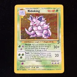 Nidoking 2000 Base Set 2 11/130 Holo Pokemon Card - Image 1