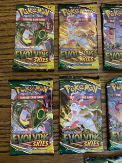 Pokemon Sword & Shield Evolving Skies Lot Of 21 SEALED Booster Packs - Image 2