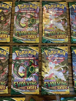 Pokemon Sword & Shield Evolving Skies Lot Of 21 SEALED Booster Packs - Image 4