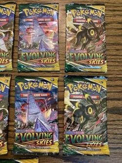Pokemon Sword & Shield Evolving Skies Lot Of 21 SEALED Booster Packs - Image 5