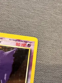 Pokemon TCG Gengar Fossil Holo Card 5/62 NM 1999 Wizards WOTC - Image 3