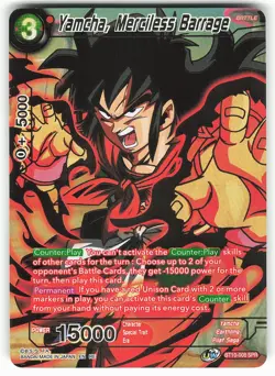 Yamcha, Merciless Barrage BT10-008 SPR Dragon Ball Super Card - Image 1