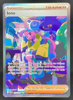 2024 Pokemon S&V Paldean Fates Iono Special Illustration Rare #237/091 - Image 1
