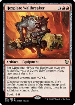 Hexplate Wallbreaker - Light Play MTG Commander: Phyrexia: All Will Be One - Image 1