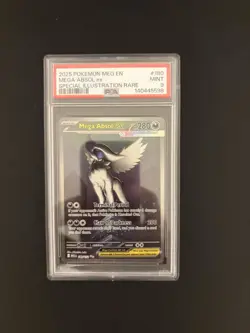 2025 Pokemon Mega Evolution Base #180 SIR Full Art Mega Absol ex PSA 9 Mint - Image 1