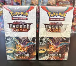 2x Pokemon TCG: Obsidian Flames Half Booster Boxes 36 Packs Total - New & Sealed - Image 1