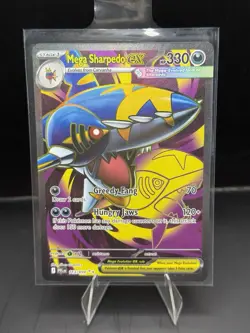 Pokemon TCG Mega Sharpedo 113/94 Phantasmal Flames Illustration Rare - Image 1