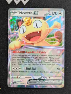 Meowth ex - 062/088 ME03: Perfect Order Pokemon NM Holo - Image 1