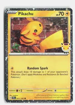 Pikachu (Pokemon Day 2026) 051/162 (MCAP) Common Holofoil NM - Image 1