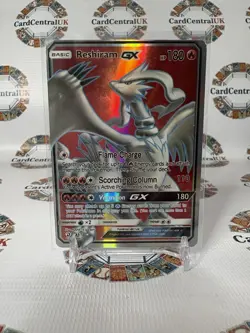 Pokemon TCG Reshiram GX Dragon Majesty 65/70 Holo Full Art Ultra Rare - Image 1