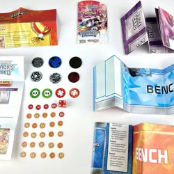 POKEMON TCG LOT: Playmat, Coins, Dice, Manual, Accessories, Collectibles, Etc. - Image 1
