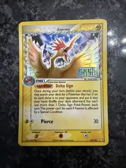 Pokemon Fearow Delta Species Rare Reverse Holo Crystal Guardians 18/100 2006 - Image 1