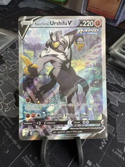 Pokemon TCG Rapid Strike Urshifu V Alt Full Art 153/163 -SWSH05 Battle Styles NM - Image 1