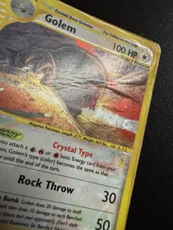 Pokemon Golem Crystal 148/144 Holo Skyridge Inglese Wotc Arita - Image 2