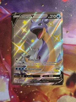 Lapras V SV110/SV122 Shining Fates: Shiny Vault Holo Rare Pokemon TCG - Image 1