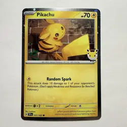 2026 Pokemon TCG Pikachu Pokemon Day Cosmos Holo Promo Temporal Forces 051/162 - Image 1