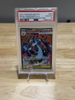 2025 Pokemon Mega Charizard X ex 023 Ultra Premium Collection Promo PSA 10 Gem - Image 2