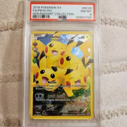 2016 Pokemon XY Generations Radiant Collection Pikachu FullArt #RC29 NM-MT PSA 8 - Image 1