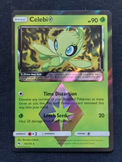 Pokemon, Celebi Prism Star, Lost Thunder 19/214, NM - Image 1