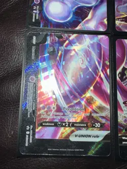 Pokemon Mewtwo v Union PROMO Full Set SWSH159, SWSH160, SWSH161, SWSH162 NM - Image 2