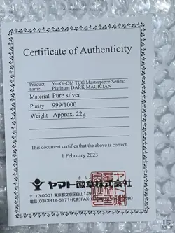 Yu-Gi-Oh! Masterpiece Series Platinum Dark Magician Silver EU version - Image 5