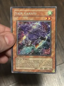 Yugioh Yata-Garasu LOD-000 LOD Secret Rare 1st Edition FOIL BLEED ERROR - Image 4