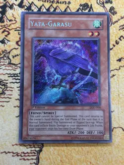 Yugioh Yata-Garasu LOD-000 LOD Secret Rare 1st Edition FOIL BLEED ERROR - Image 5