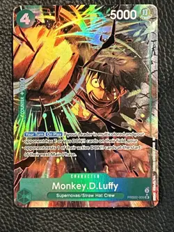 One Piece Monkey.D.Luffy PRB02-005 SR Alt Art Full Art Foil - Image 1
