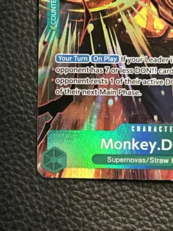 One Piece Monkey.D.Luffy PRB02-005 SR Alt Art Full Art Foil - Image 4