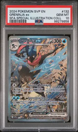 2024 POKEMON SVP EN-SV BLACK STAR PROMO #132 GRENINJA EX PSA 10 - Image 1
