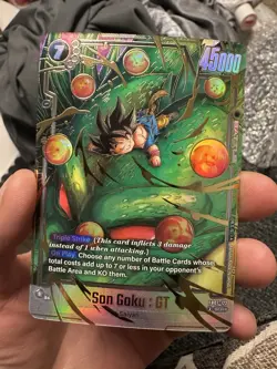 Dragon Ball Super Bandai Son Goku GT SCR Foil Battle Card FB07-122 Triple Strike - Image 1