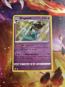 Dragapult SV062/SV122 Shining Fates: Shiny Vault Holo Rare Pokemon TCG - Image 1