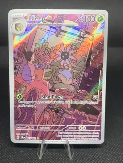 Pokemon TCG Lileep Card Stellar Crown 145/142 NM/Mint Condition Holo - Image 1