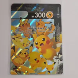Pokemon Pikachu V-Union SWSH139 Sword & Shield Promo Holo 300 HP 120 Attack Card - Image 1