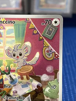 Pokemon Card Minccino 182/162 Temporal Forces Illustration Rare NM - Image 3