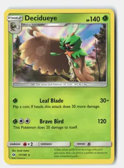 Decidueye - 11/149 (Water Web Holo) Holo Rare Miscellaneous Cards & Products NM - Image 1
