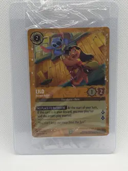 Disney Lorcana TCG Lilo Escape Artist Gold Foil Promo Card 25/P2 Sealed - Image 1