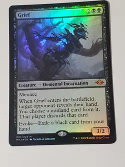 MTG - Grief - Modern Horizons 2 Foil Mythic Elemental Incarnation = - Image 1
