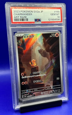 2023 Pokemon Charmander 168/165 Sv2a Japanese Art Rare PSA 10 Gem Mint - Image 2