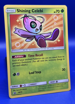 2017 Pokemon Shining Celebi SM79 Sun and Moon Black Star Promo Holo LP- - Image 2
