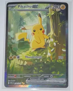 Pikachu EX 276/217 SIR Ascended Heroes Pokemon TCG PCK FRESH! Mint For Grading! - Image 1