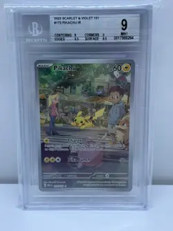 Pokemon Pikachu Illustration Rare Card 173/165 Scarlet & Violet 151 BGS 9 Mint - Image 1