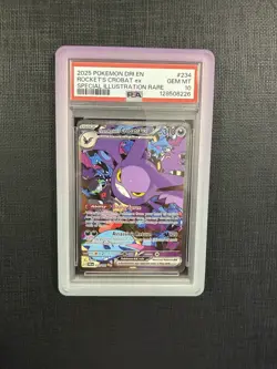 2025 POKEMON DESTINED RIVALS SIR TEAM ROCKET's CROBAT #234 PSA 10 GEM - Image 1