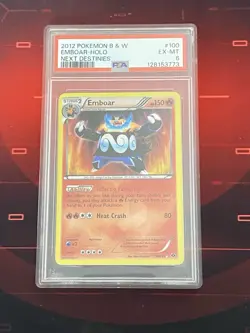 Pokemon TCG: Emboar 100/99 Next Destinies PSA 6 - Image 1