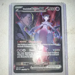 Pokemon Team Rocket's Mewtwo ex Special Illustration Rare Holo 231/182 280 HP - Image 1